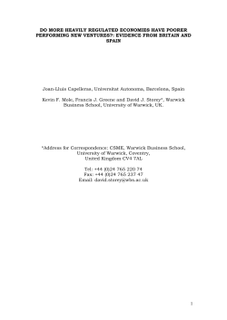 Evidence from Britain and Spain