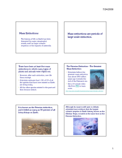 Mass Extinctions