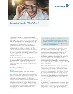 Emerging Trends &ndash; What`s Next?