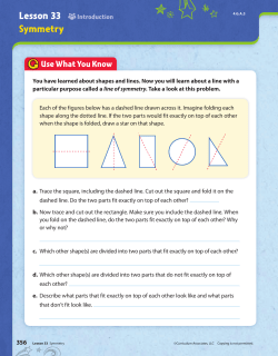 Lesson 33 Symmetry - EDT500F15CaitlinK
