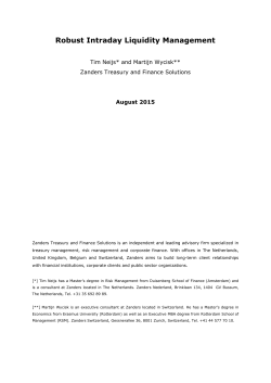 Robust Intraday Liquidity Management