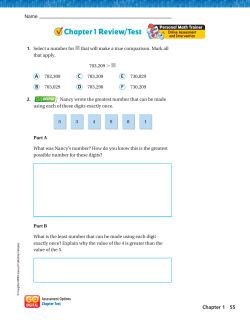Chapter 1 Review/Test