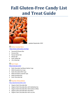 Fall Gluten-Free Candy List and Treat Guide