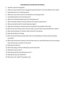 Great Depression and New Deal Test Review