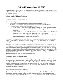 2015 June 16 Softball Memo