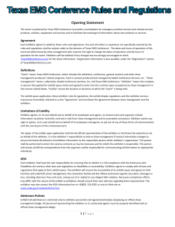 Opening Statement - Texas EMS Conference