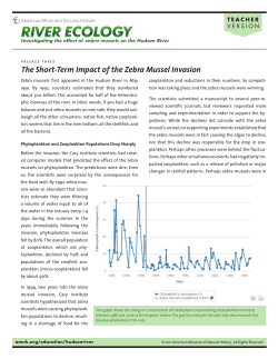 The Short-Term Impact of the Zebra Mussel Invasion