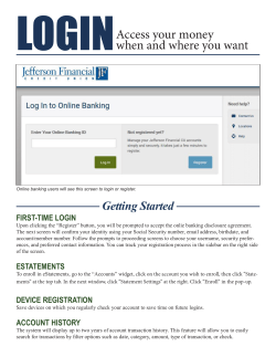 Access your money when and where you want