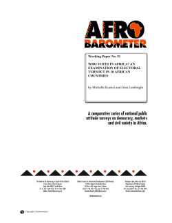 now - Afrobarometer