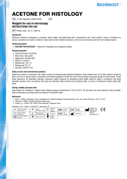 ACETONE FOR HISTOLOGY