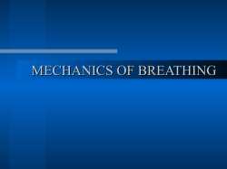 Mechanics of Breathing