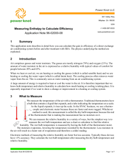 [ -- Power Knot LLC. Measuring Enthalpy to Calculate a Gain in
