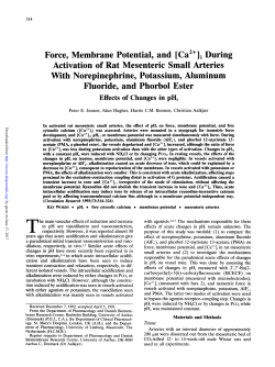 Force, Membrane Potential, and [Ca2j]i During With Norepinephrine