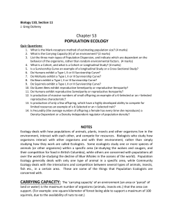Chapter 53 POPULATION ECOLOGY