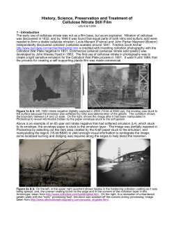 History, Science, Preservation and Storage of Cellulose Nitrate Film
