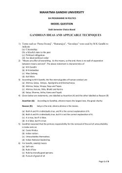 MAHATMA GANDHI UNIVERSITY