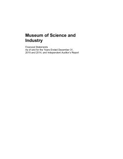2015 Audited Financials  - Museum of Science and Industry