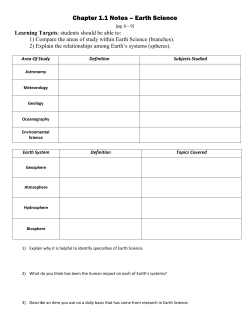 Chapter 1 Note Packet