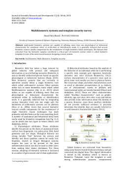 Multibiometric systems and template security survey