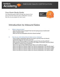 Introduction to Inbound Sales