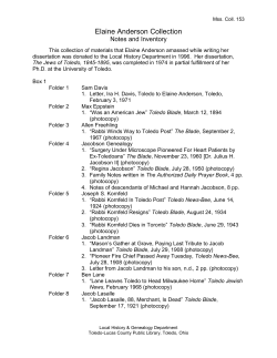 Elaine Anderson Collection - Toledo Lucas County Public Library