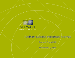 E-F Bicycle/Pedestrian Bridge Design Proposal
