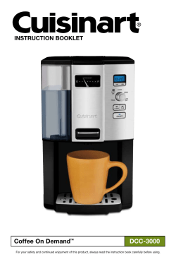 Cuisinart DCC-3000 Coffee On Demand