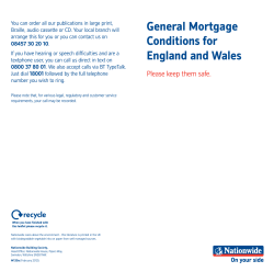General Mortgage Conditions for England and Wales