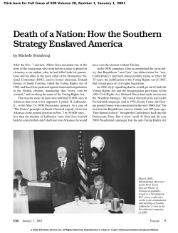 Death of a Nation: How the Southern Strategy Enslaved America