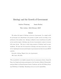 Ideology and the Growth of Government