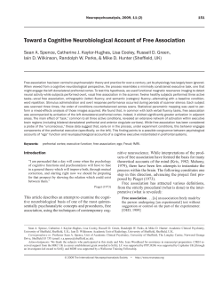 Bazan, A. (2009). Not to be confused on free association. Neuro