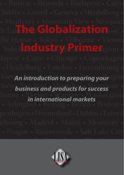 The Globalization Industry Primer