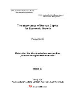 The Importance of Human Capital for Economic Growth