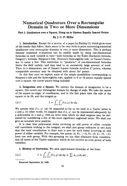 Numerical Quadrature Over a Rectangular Domain in Two or More