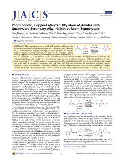 Photoinduced, Copper-Catalyzed Alkylation of