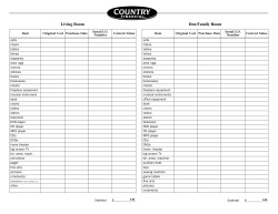 Home Inventory PDF - COUNTRY Financial