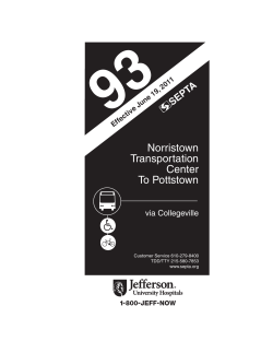 Norristown Transportation Center To Pottstown