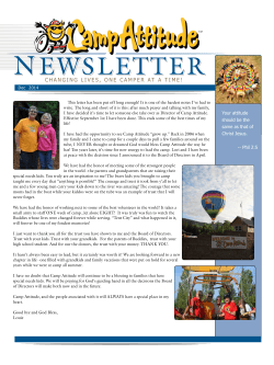 changing lives, one camper at a time!