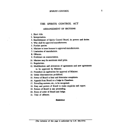 THE SPIRITS CONTROL ACT