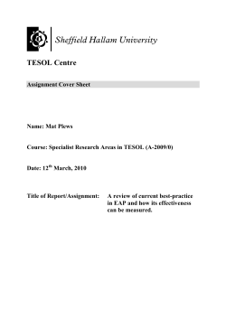 TESOL Centre - Sprachenzentrum