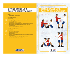 Sit Stand Ups Back to Back Stand Ups