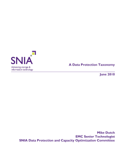 A Data Protection Taxonomy