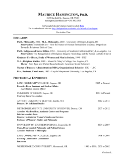 maurice hamington, ph.d.