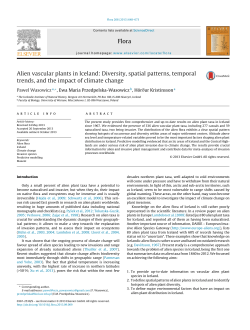 Alien vascular plants in Iceland: Diversity, spatial