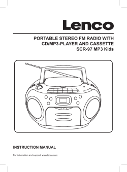 PORTABLE STEREO FM RADIO WITH CD/MP3-PLAYER