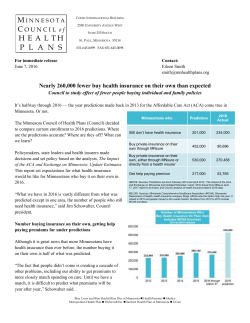 Nearly 260000 fewer buy health insurance on their own than expected