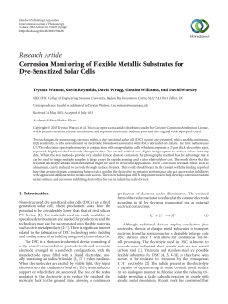 Corrosion Monitoring of Flexible Metallic Substrates for Dye