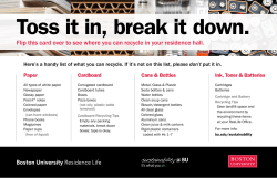 Toss it in, break it down.