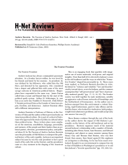 The Frontier President - H-Net