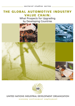 the global automotive industry value chain